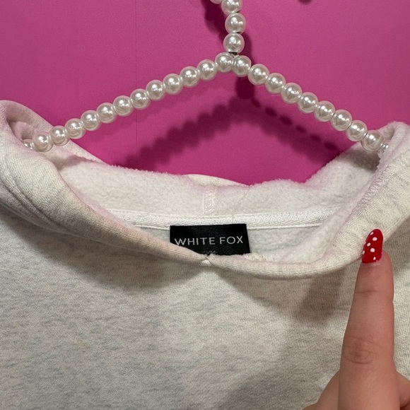 White Fox Offstage Hoodie Glacier Grey & Green - Picture 4 of 7